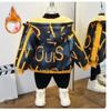 Boys Fall and Winter Padded and Thickened Hooded Warm Jacket