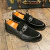 Fashion Stylish Men's Casual Shoes New Handmade Male Flats All-match Male Comfortable Club Shoe Leather Non-Slip Male Business Shoes