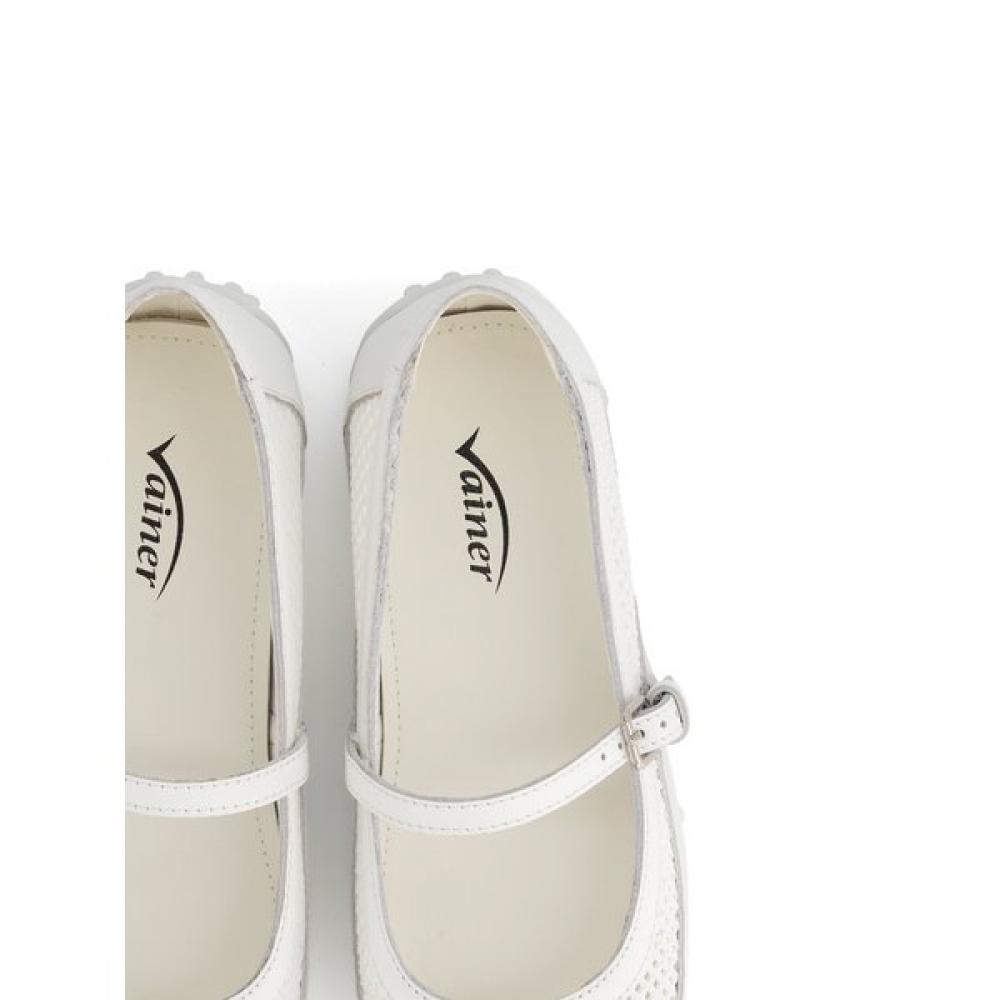 VAINER White Women S Comfort meSh Flat H9xe3f0wh