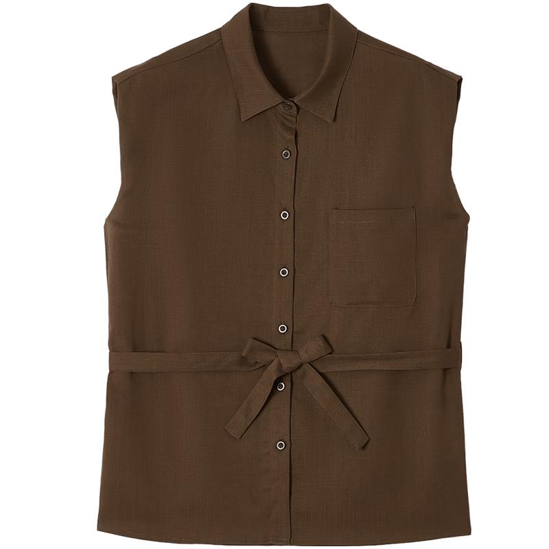 EICHITOO Women s Sleeveless Linen Blend Shirt M