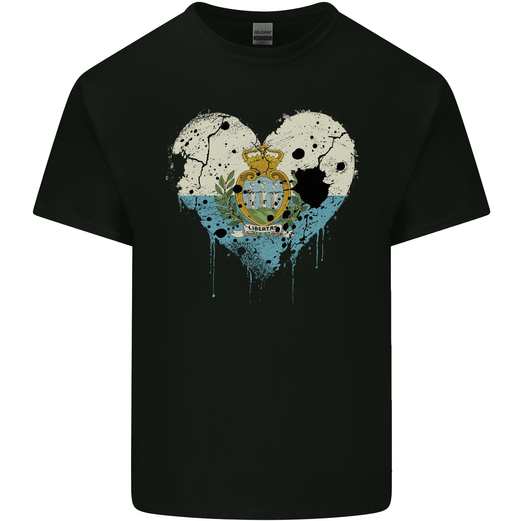 Love San Marino Flag Sammarinese Day Football Unisexs Light Cotton Tshirt S