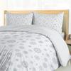 Christmas Style Snowflake Dot Pattern Three-piece Quilt Cover 3D Digital Printing Bedding Set Retro Bed Cover