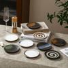 Japanese ceramic plate, Japanese grilled meat, side dishes, snack  commercial disc 5-inch chrysanthemum plate, cake dessert