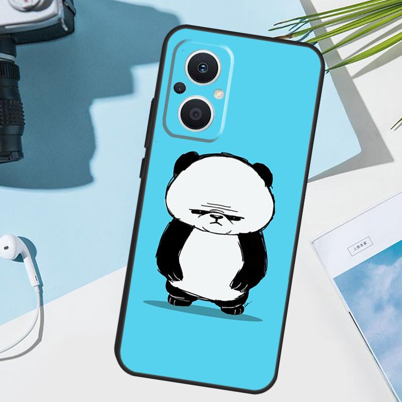 Cartoon Panda Cover For OPPO Reno 14 F 12 11 10 13 Pro 11F 12F 13F 7 8 Lite OPPO Find X8 X6 X5 X9 Pro Case