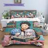 ReZero Patterned 3-Piece Pillowcase & Duvet Cover Set Anime Themed Bedroom Bedding Decor Ideal Gift for Fans YUN6516