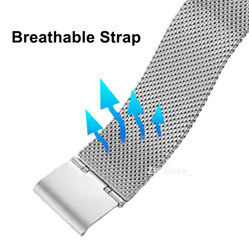 Milanese Mesh Stainless Steel Watch Band Bracelet 12mm 14mm 16mm 18mm 19mm 20mm 21mm 22mm Unisex Replacement Strap Accessory