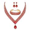 Luxury Rhinestone Super Beauty Necklace Earrings Bracelet Set
