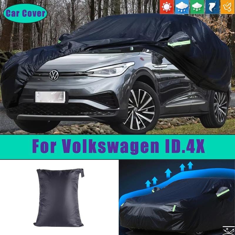 Für Volkswagen ID.4X Auto Vollständige Äußere Abdeckungen Wasserdicht Staubdicht Sonnenschutz Regen Schnee Schutz Außen Auto Zubehör