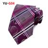 3.15" Fashion Striped PaisleyTies Mens Plaid Flower Necktie for Wedding