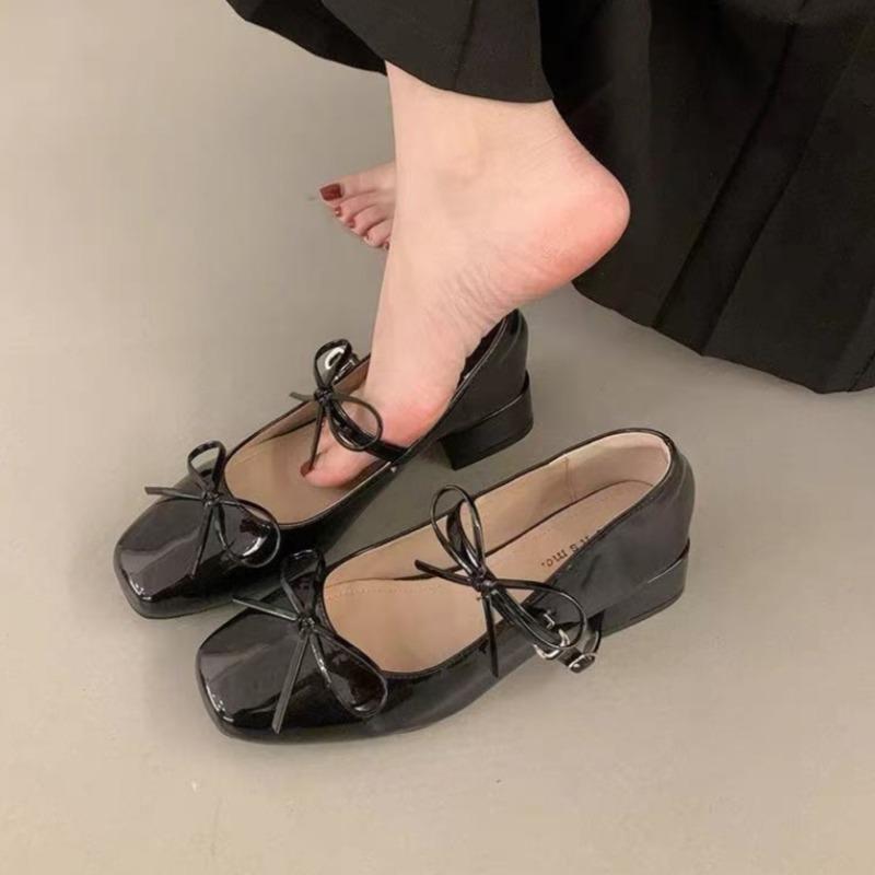 2025 Spring Autumn Women Shoes Fashion Butterfly-knot Shoes Casual Low Heel Dress Street Style Shoes