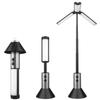 LED Light Camping Light Telescopic with Hook Emergency Lamp with Stand Base USB Rechargeable Telescopic Flashlight