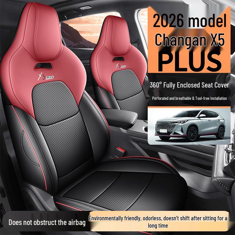 Changan X5PLUS Full Leather Car Seat Cushion - Universal, All-Season, Full Wrap Seat Cover for 26 Models