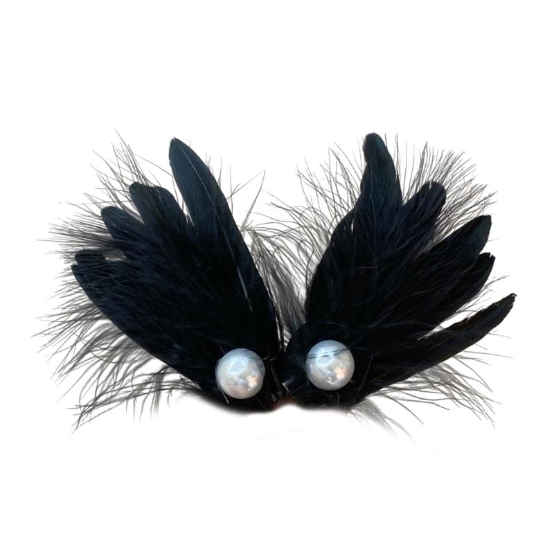 

Перо Утиный Клюв Зажим для Волос Боковой Зажим для Волос Вышитый Форма Крыла Зажим для Волос для Женщин Девушек Аксессуары для Украшения Волос