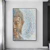 Gold Buddha Portrait Canvas Painting Modern Mandala Buddha Art Print Poster Wall Art Picture Bedroom Meditation Room Decor