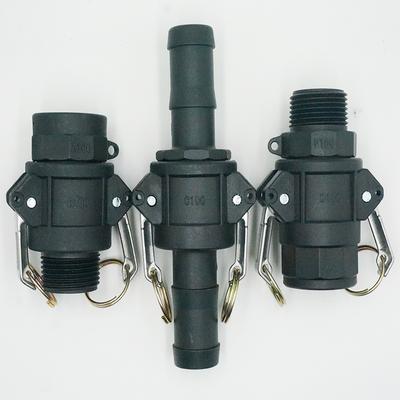 1 st/3 st DN15 till DN50 Plast Kamlås Kopplingar 1/2" till 1" Snabbkoppling PP Adapter Rördelar