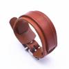 Fashion Vintage Adjustable Length Wrap Wristband Double Layer Leather Bracelets for Women Men Best Friends Personality Jewelry