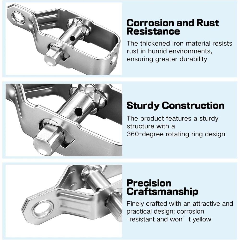 All-Steel Wire Tightener 80mm Electric Fence Tightener Cable Fastening Wire Ratchet Tensioner  Farm