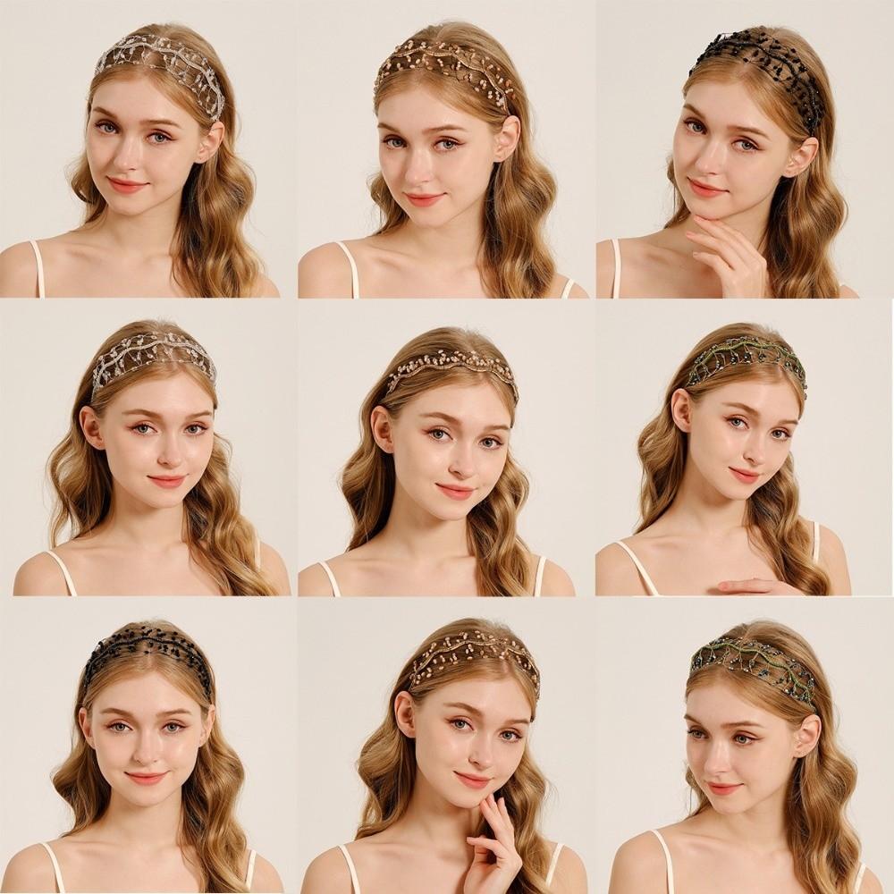 Wedding Headpieces Sparkling Rhinestone Tiara Elegant Headbands Bride Hair Bands  Women