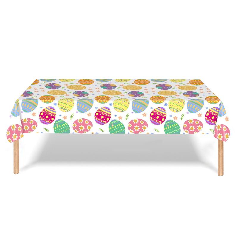 Neues Oster-Ei Party-Dekorations-Set Kinder-Feiertag Kaninchen-Anordnung Einweg-Tischdecke Pappteller Papierserviette