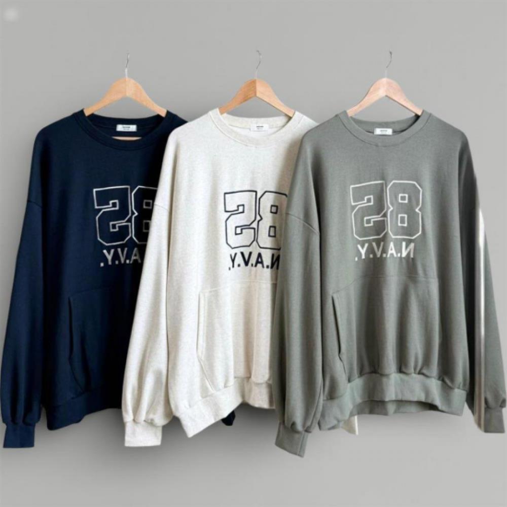 New Arrivals Open Run Women Oversized Kangaroo Pocket Embroidered Fall Sweat Nk