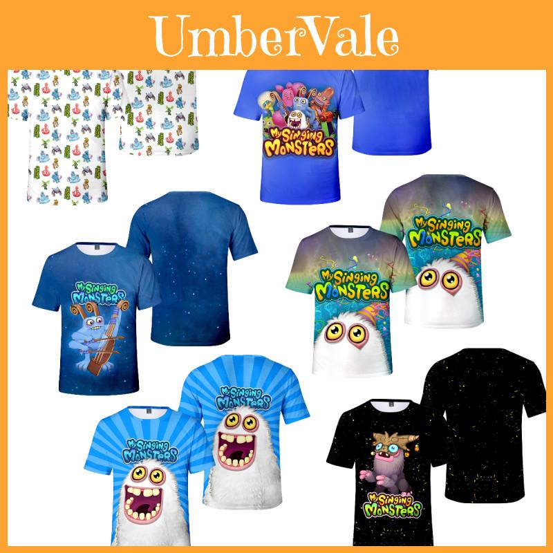 My Singing Monsters Summer T-shirt With Digital Print For Teenagers