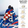 Individuelle Personalisierte Decke GNK Dinamo Fußball Weiche Überwurfdecke, Geeignet für Familie und Freunde, Sofadecke, Heimdekoration Weihnachtsgeschenk