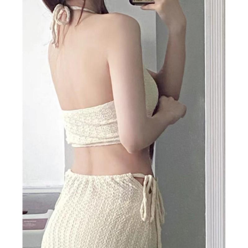 Swimsuit Women's Split Three-piece Conservative Sports Blouse Sexy Slimming Hot Boxer