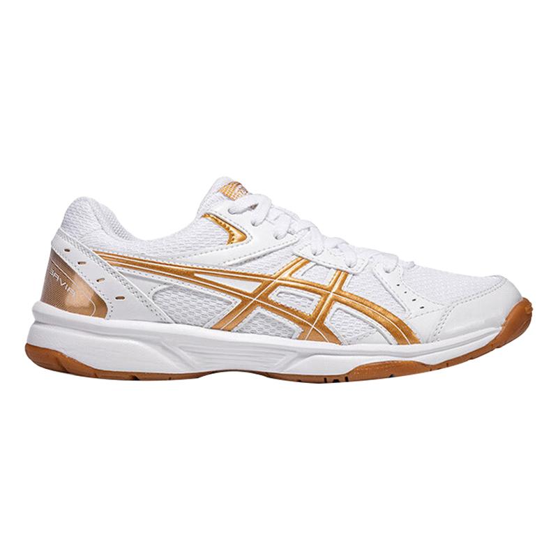 Asics River CS Wear-resistant And Lightweight Low-Top Badminton Shoes Unisex White Sneakers 1053A034-103