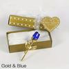 Valentines Day Gift Crystal Glass Rose Flower Figurines Craft Favors Lovers Gift Souvenir Wedding Decoration Ornaments Gift Box