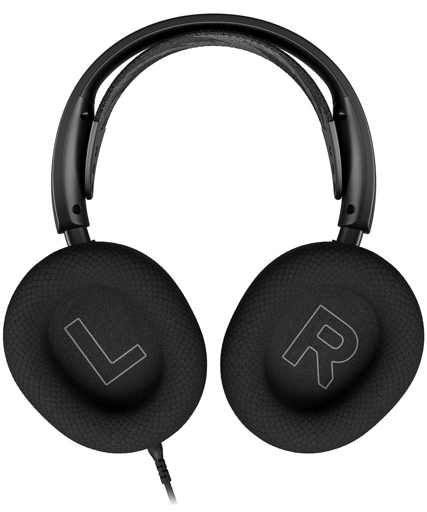 SteelSeries Arctis Nova 1 Gaming Compatible with and with Noise Spatial and Adjustable Black Headset, Lightweight, Wired, Closed-Back Headphones, PC,