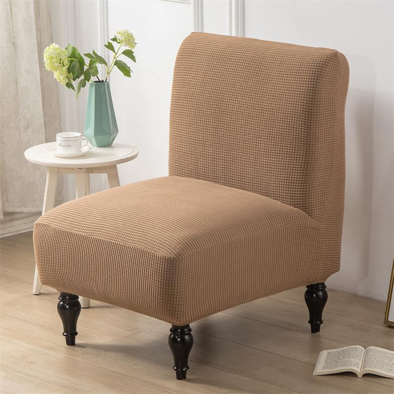 1PZ Coprisedia Accent a Quadri Senza Braccioli Nordic Stretch Coprisofà Singolo Anti-sporco Antiscivolo Coprisedia Grasso per Bar Hotel