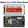 Raspberry Pi 2.15" e-Paper Display: Red, Yellow, Black & White, 296×160, Compatible with Arduino.