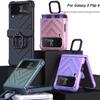 Shockproof Hard Armor Case Ring Bracket For Samsung Galaxy Z Flip 4 5g Case Magnetic Hinge Cover For Samsung Z Flip4 Stand Case