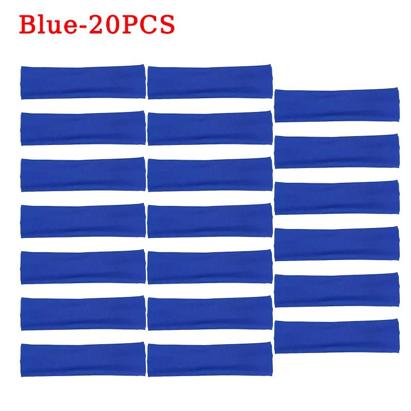 Korean Version of The Headband Sports Fitness Running Sweat-absorbing Headband Solid Colour Elastic Hair Band Yoga Hair Band