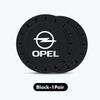 BBGK3 2pcs Car Coaster Water Cup Bottle Mat Silicone Non Slip Pad For Opel Corsa Mokka Astra Cascada Adam Insignia Meriva Vectra