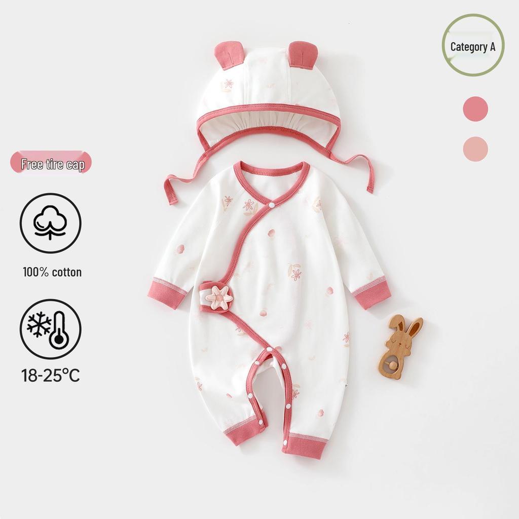 Neugeborenen-Body aus reiner Baumwolle: Ganzjahres-Baby-Outfit & Mönchskostüm