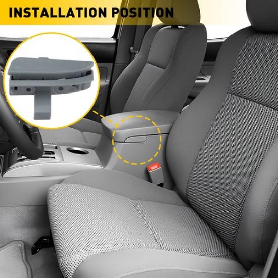 For Toyota Tacoma 2005-2012 Armrest Release Handle Center Gray Console Lid Latch