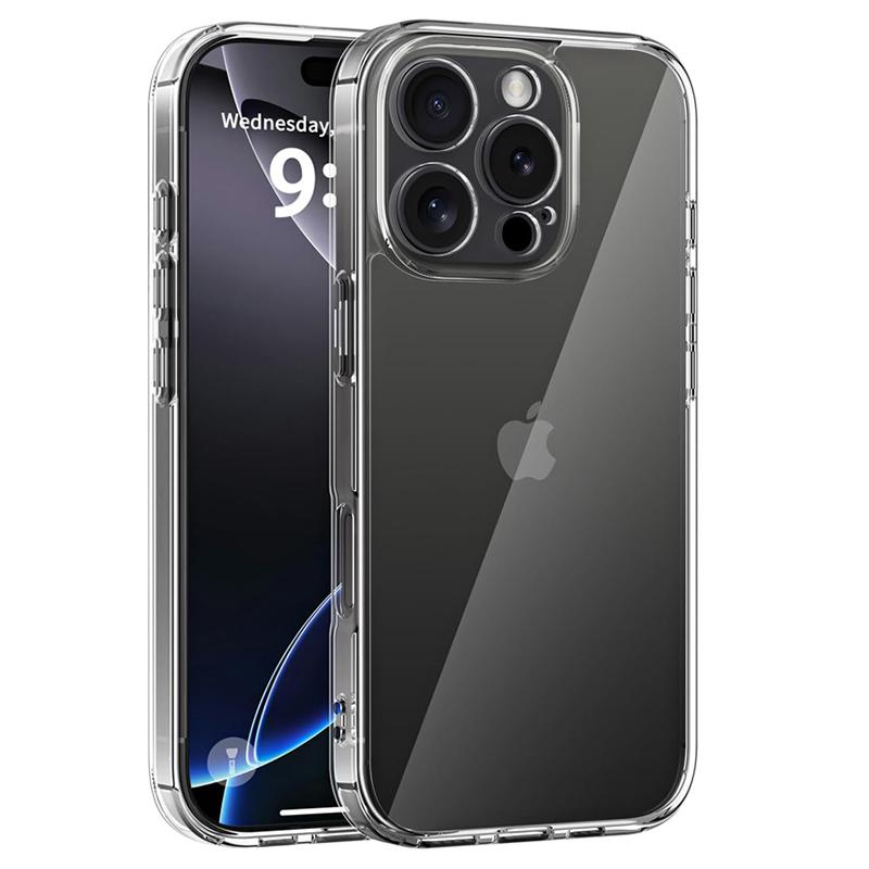 Ultra Thin Clear Case for iPhone 16E 16 17 15 14 13 12 Mini 11 Pro Max Luxury Silicone Soft Case iPhone 16 15 14 Plus Back Cover