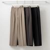 New Arrivals Open Run Women Pintuck Wide Slacks Back Elastic Pants