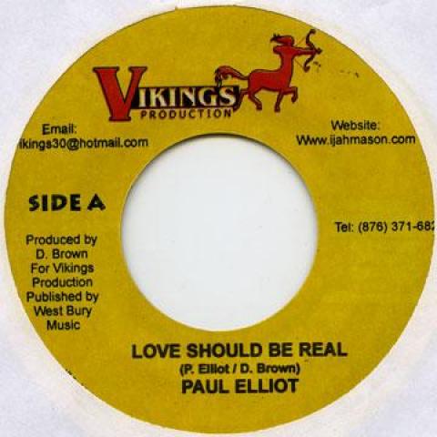 

7inch Record PAUL ELLIOTT / MIKEYLOUS - Love Should Be Real / Time Is The M Vikings 2005 Jamaica Reggae, Ska & Dub