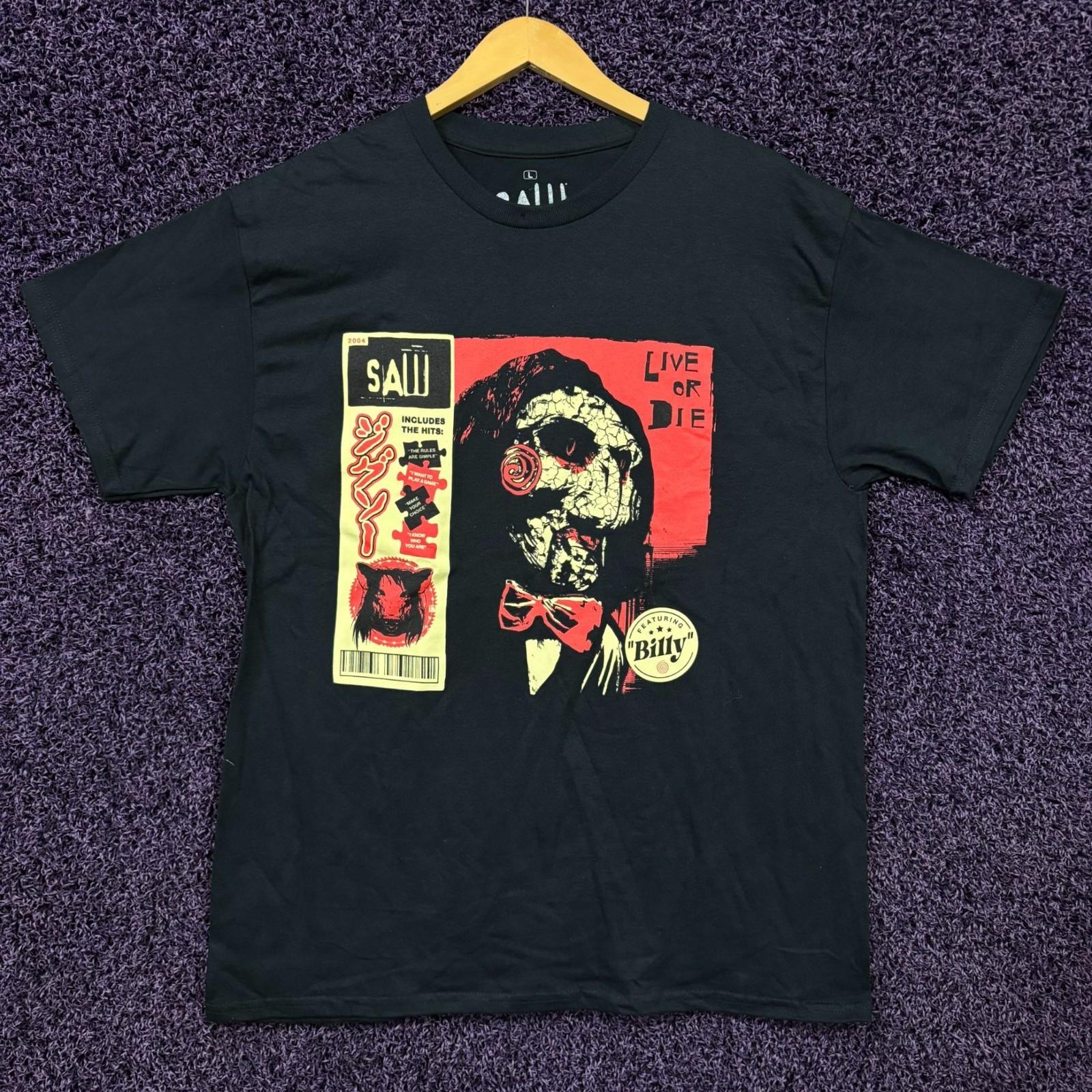Saw Live or Die Billy Japanese Promo Horror Movie T-Shirt L XXXL
