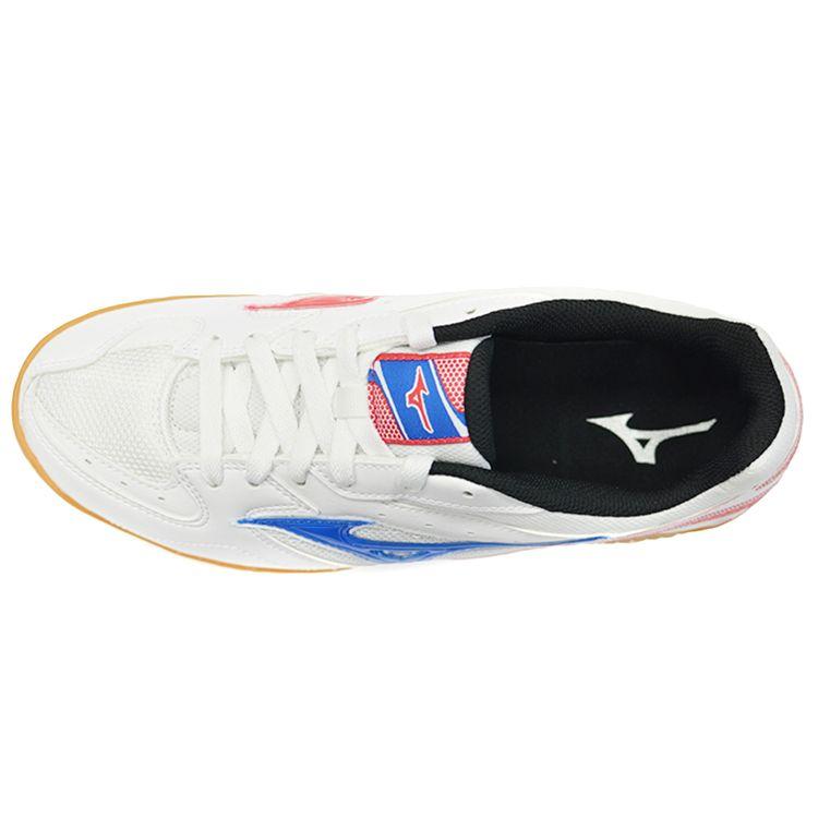 Mizuno Crossmatch Plio RX 4 Durable Lightweight Shock Absorption Low Top Table Tennis Shoes Unisex Shoes White Blue Pink 81GA183021