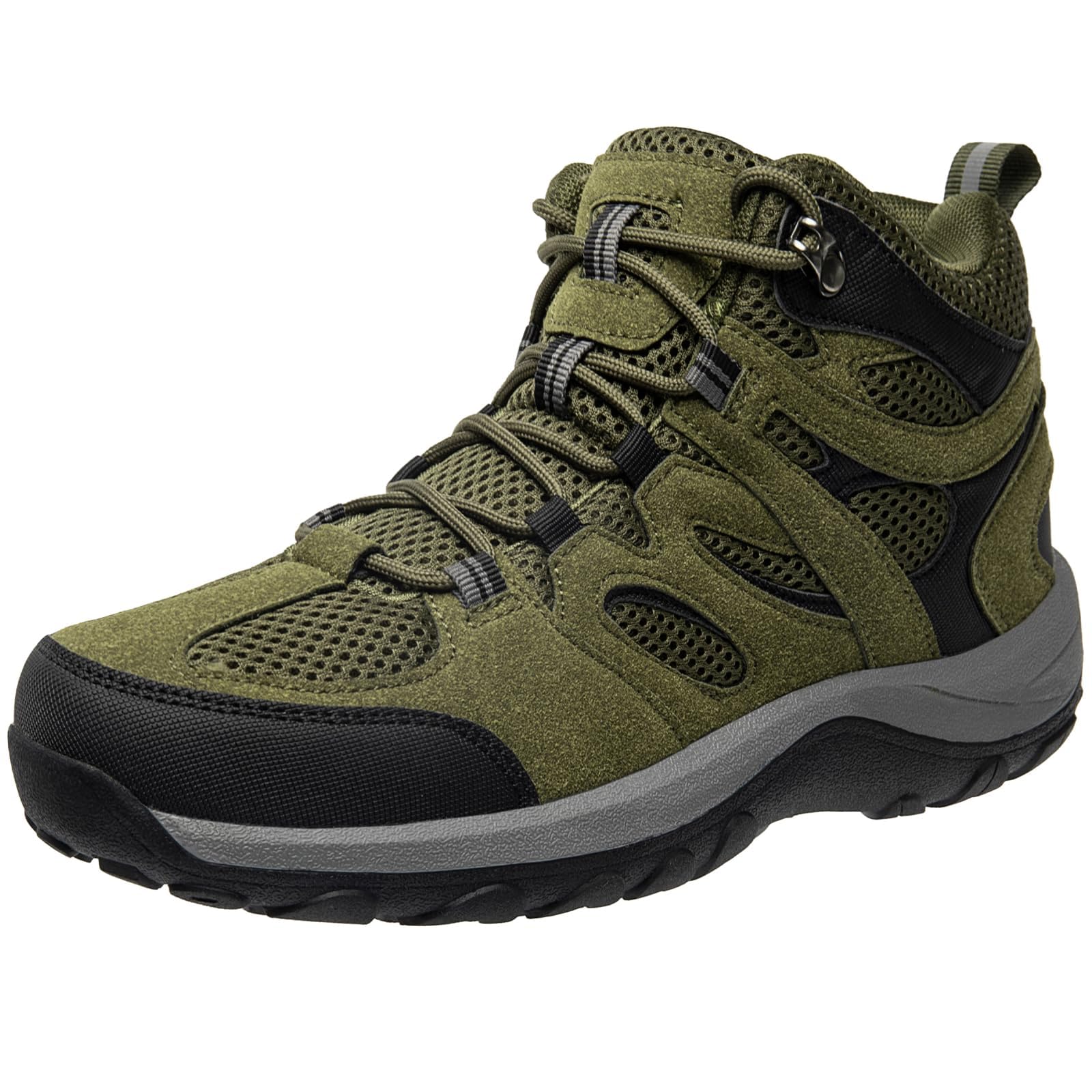 

MERPHINE Походная обувь для пеших прогулок, легкая и удобная для активного отдыха, размер 3E, женская, для треккинга, активного отдыха, кемпинга, для начинающих, зелёный