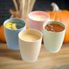 12PCS Wheat Straw Cup Plastic Mouthwash Water Cup Brushing Cup Potable Drinking Travel Cup Outdoor Tableware