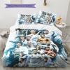 Madrid players Pattern Bedding Home Decoration Birthday Gift (1 * duvet cover + 2 * pillowcase, without core)