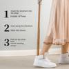 New Magnetic Wooden Shoehorn Long Handle Wear Shoe Easier Shoes Lifters Easy On Off Hanging Put On Shoes Tools for Seniors