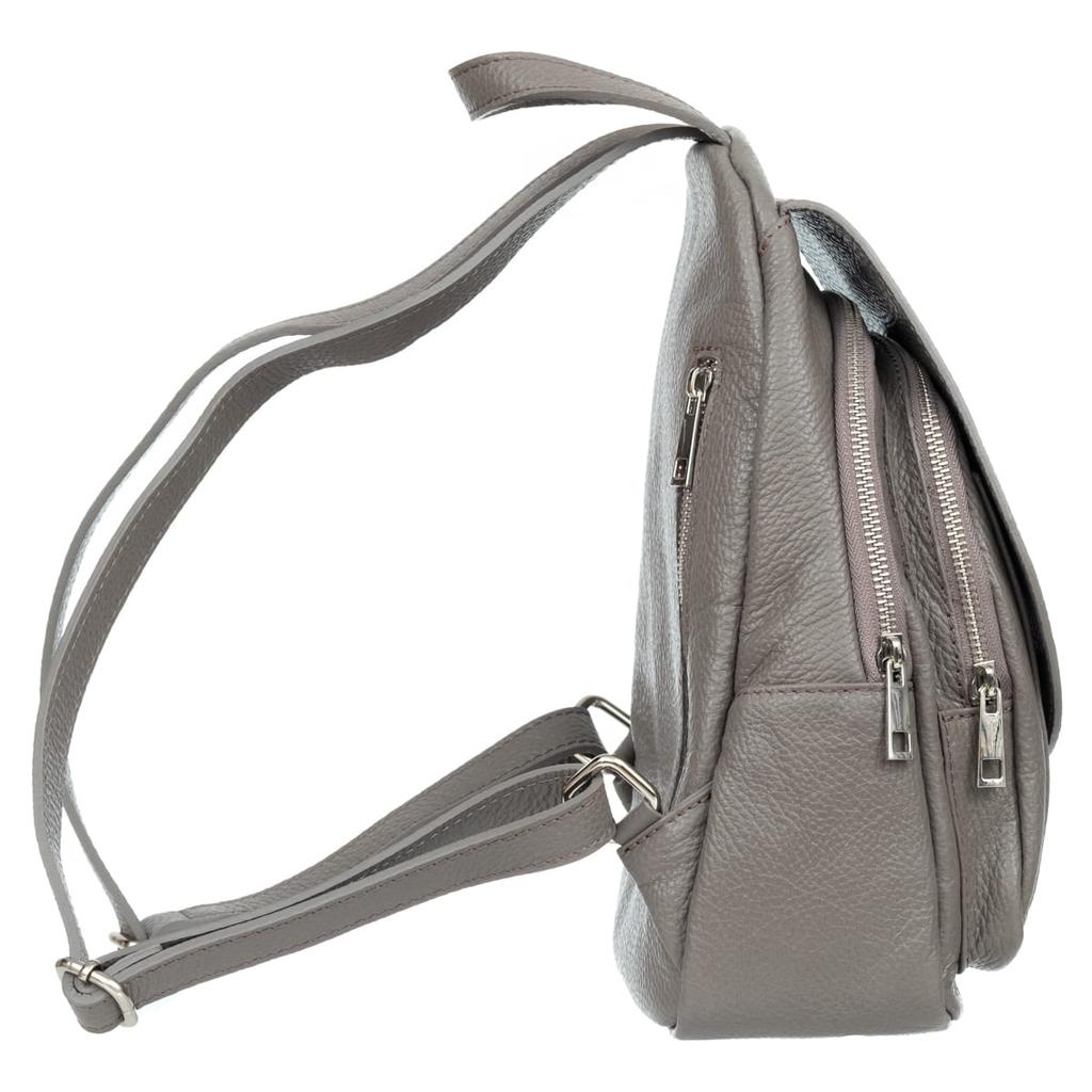 Vezze Coppetta Leather Handbag Anthracite