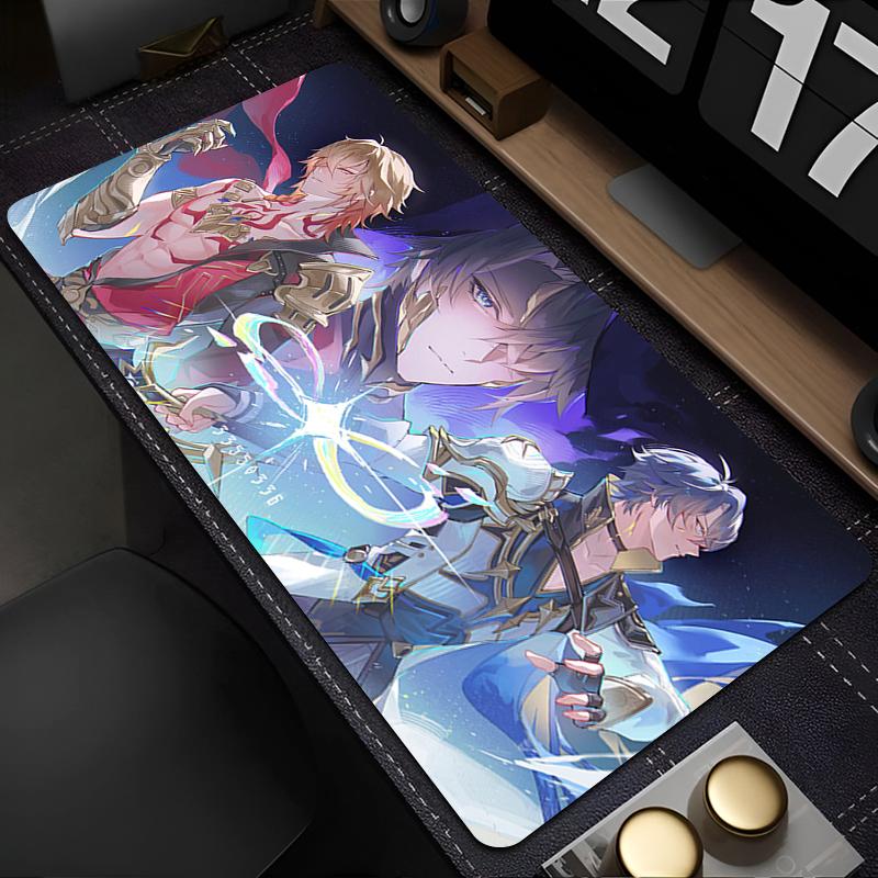 Rubber Mouse Pad Office Laptop Honkai Star Rail HD Print Gamer Mousepad PC Anime Boy Phainon Non Slip Keyboard Pad Cool Desk Mat