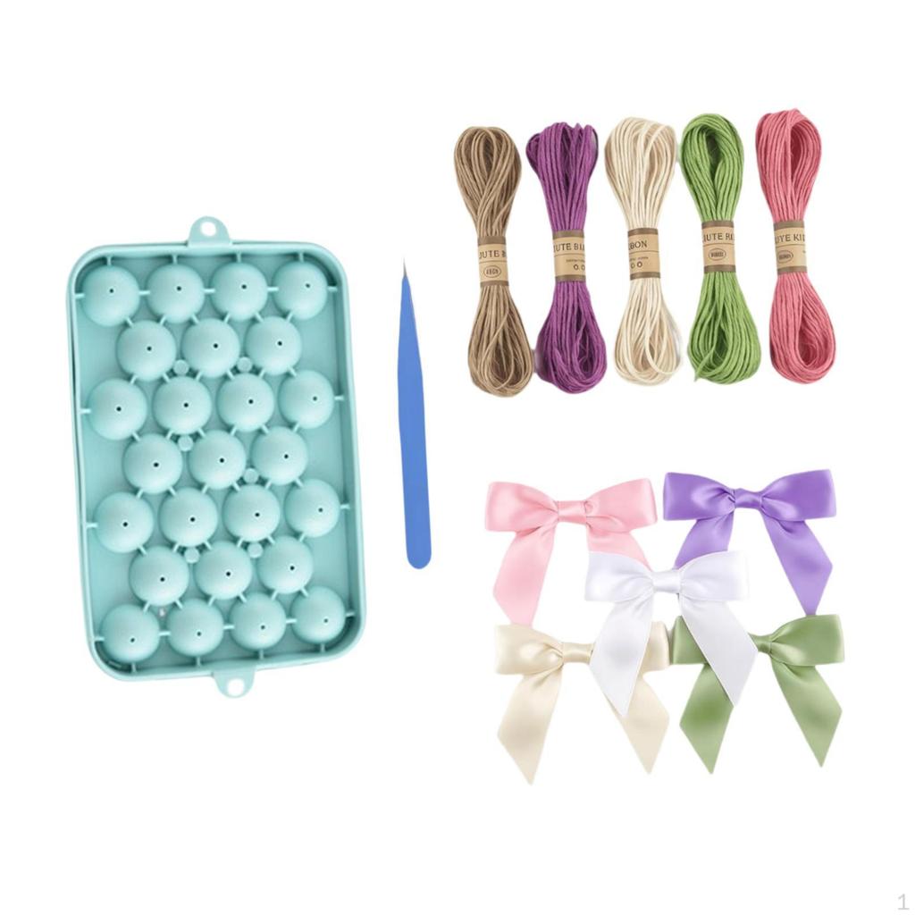 3D Silicone Candle Making Casting and Bows Tweezers, Grape Soap for Party Beginners DIY