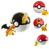 Collectible Pokemon Poke Ball Elf Ball Action Figure Model Toy With Pikachu Charmander Litten Rockruff